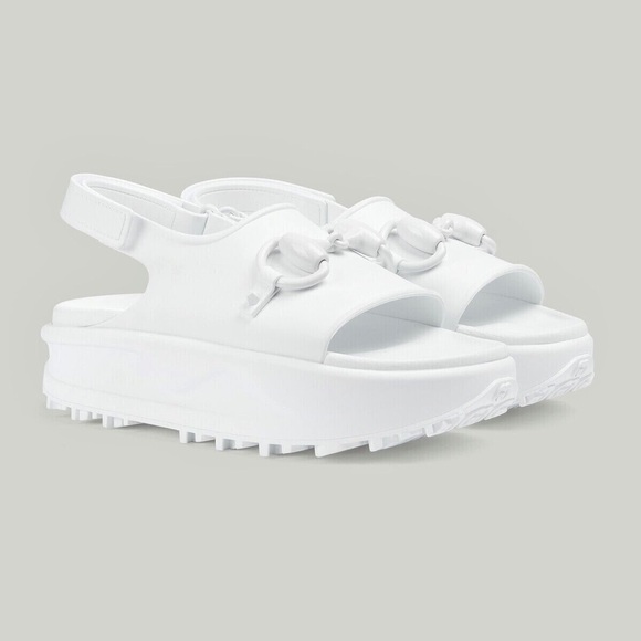 🆕 gucci soft rubber horsebit sandals - Picture 1 of 7